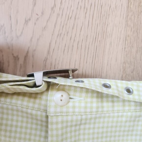 A/X Armani Exhange Size 2 High-Rise Gingham Shorts - Picture 6 of 9